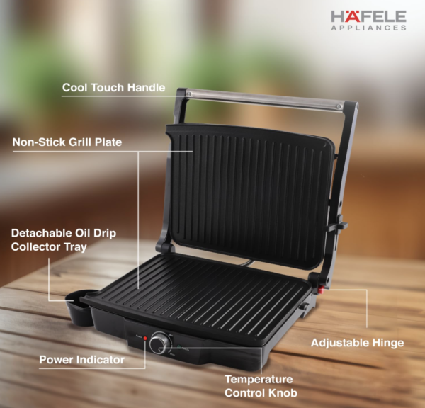 Screenshot 2026-07-04 at 1.09.46 AM Milton Royal Express 800W Griller Sandwich Maker & Toaster | Auto Cut Off | Non-Stick Fixed Grill Plates | Easy Clean | Power Indicators | 1 year Manufacturer Warranty - Black