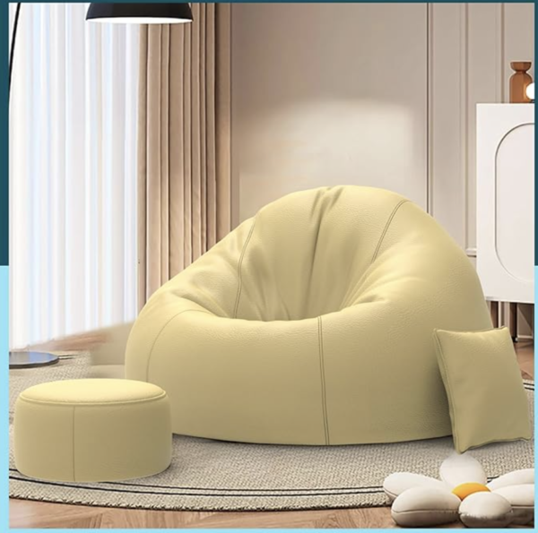 Screenshot 2026-07-04 at 1.14.29 AM Sattva Classic XXXL Bean Bag with Pocket Filled with Beans | Faux Leather Teardrop Bean Bag for Adults & Teens | Pre-Filled Comfortable Seating for Bedroom, Living Room, Office, Home – Black