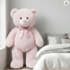 5 Feet Cream Giant Teddy Bear Soft, Plush, and Cuddly Stuffed Animal for Kids, Birthdays, Anniversaries, Valentine's Day, and Special Occasions Large Huggable
