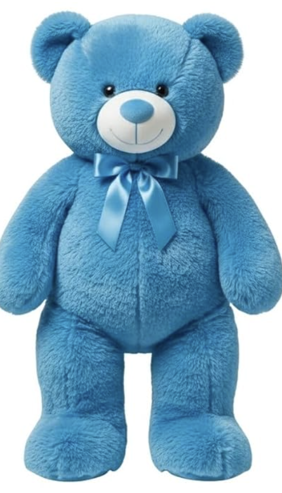 5 Feet Cream Giant Teddy Bear Soft, Plush, and Cuddly Stuffed Animal for Kids, Birthdays, Anniversaries, Valentine's Day, and Special Occasions Large Huggable