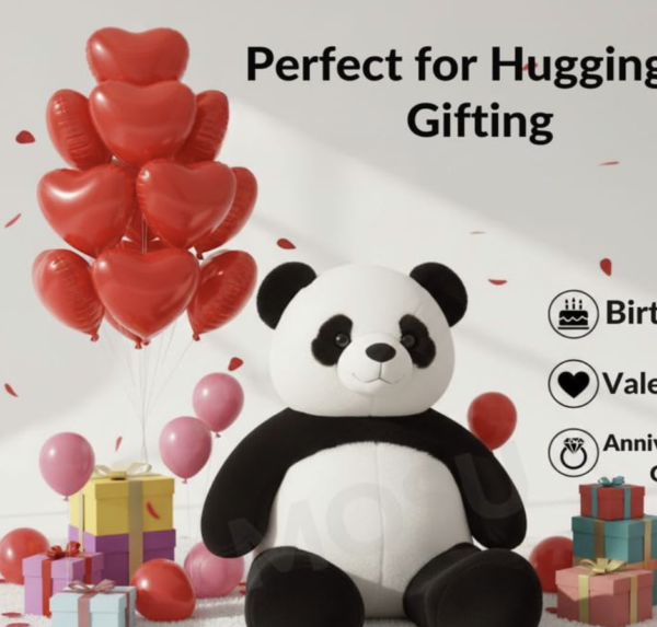 Screenshot 2026-07-04 at 1.21.56 AM MOSU Extra Large 6 Feet Panda Teddy Bear Black White Plush Soft Toy for Couples, Girlfriend & Wife on Valentine’s Day
